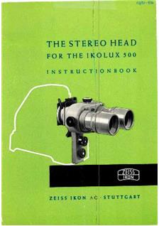 Zeiss Ikon Stereo manual. Camera Instructions.